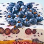 Panqué helado de blueberry