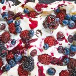 Pavlova receta de blueberry