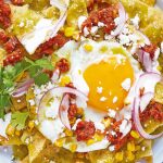 Chorizo receta de chilaquiles con huevo estrellado