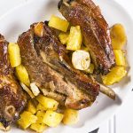 Costillas de puerco dulces con piña