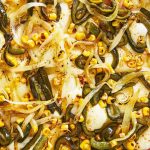 Queso fundido con cebolla