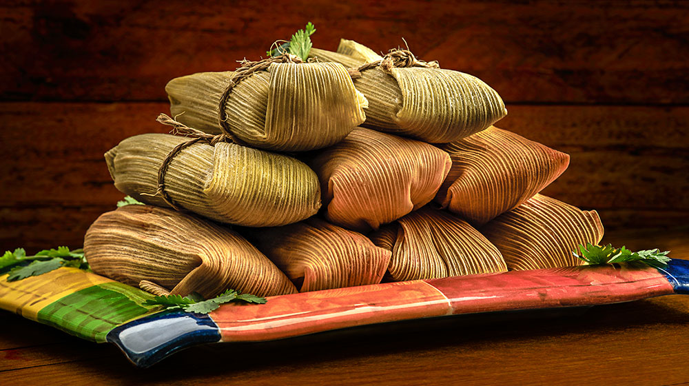 Tamales de camarón estilo Nayarit