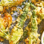 Receta de tempura de flor de calabaza y parmesano