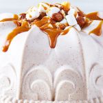 Gelatina de nuez con cajeta