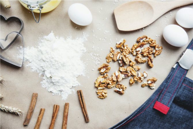 Bicarbonato de sodio en la repostería