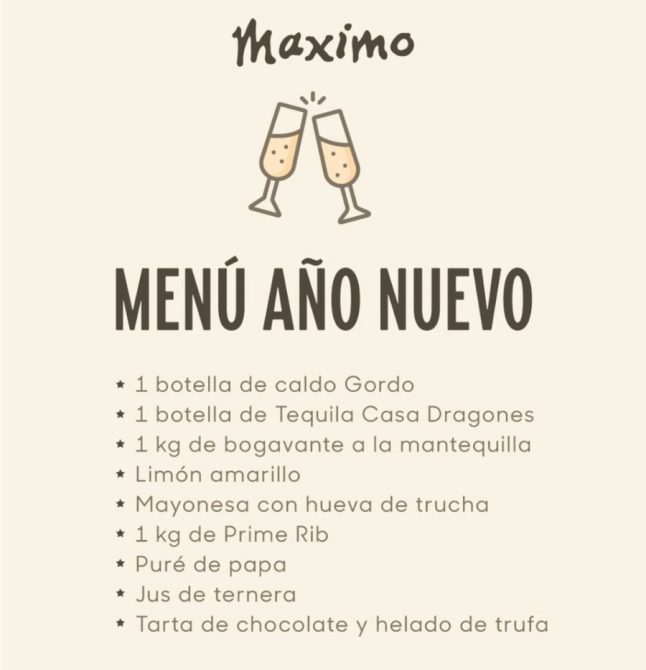 cenas año nuevo 2021