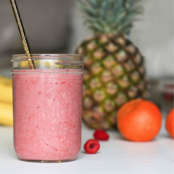 Smoothie de piña para desayunos saludables