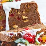 Fruit cake de chocolate navideño