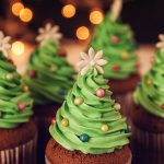 Muffins de pinitos navideños