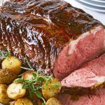 Roast beef con papas cambray