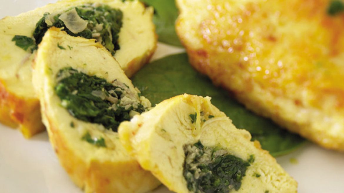 Pechugas rellenas de espinaca