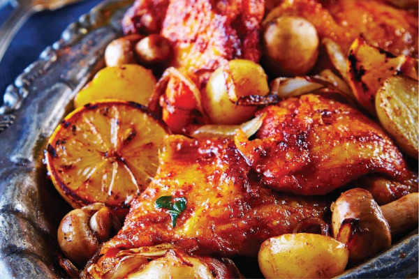 Recetas con pollo, recetas de pollo: Muslos de pollo al horno con paprika