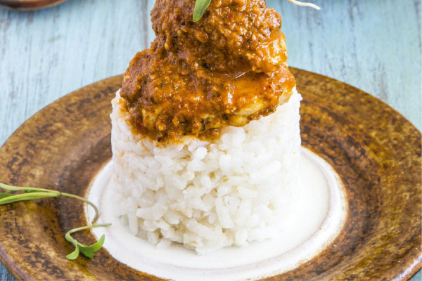 Recetas con pollo, recetas de pollo: Pipian rojo con pollo