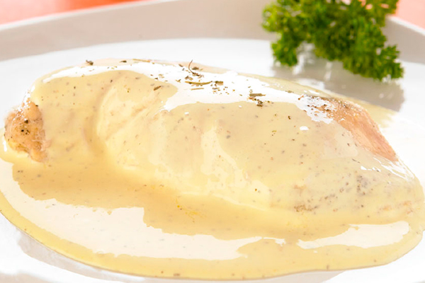 Recetas con pollo, recetas de pollo a la crema con mostaza