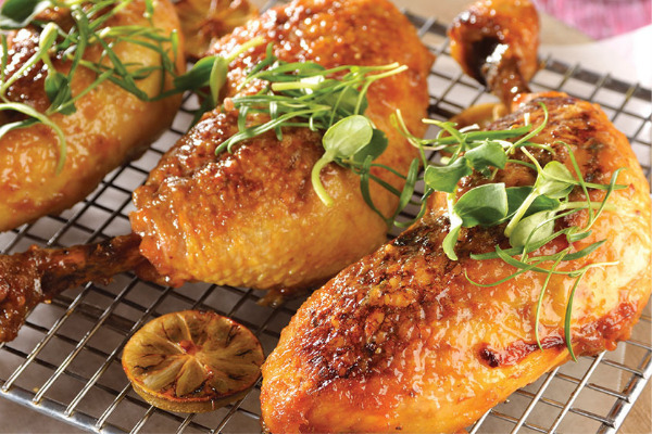 Recetas con pollo, recetas de pollo: Pollo al horno en limón y tomillo.