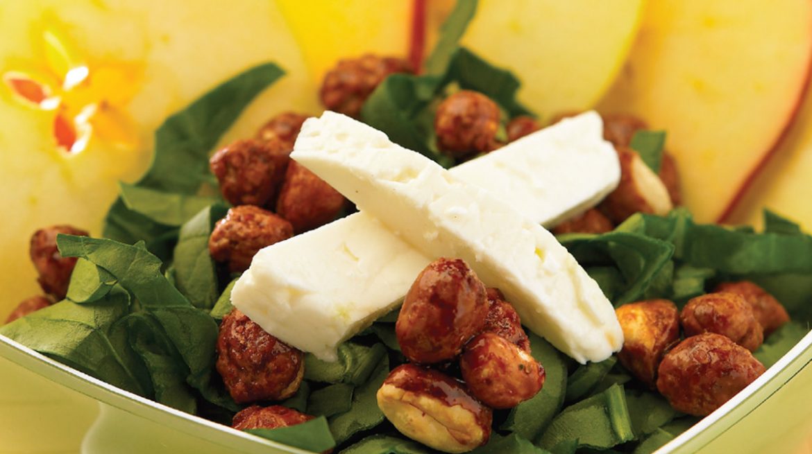 Recetas con espinacas: medallones de manzana