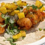 Tacos de camarón al pastor