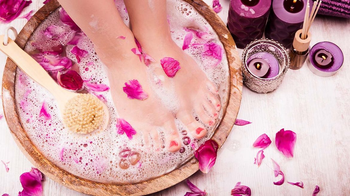 Baño medicinal para los pies