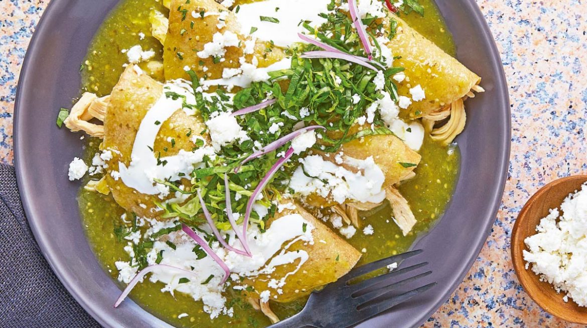 Como hacer enchiladas verdes