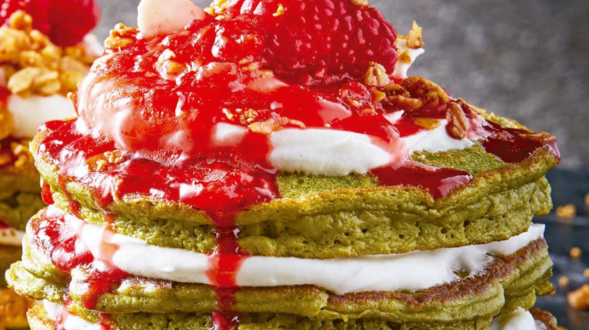 Hotcakes de te matcha