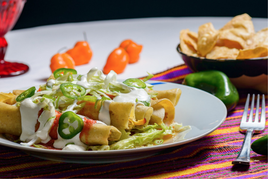 Tacos dorados en freidora de aire receta fácil sin aceite y sin grasa