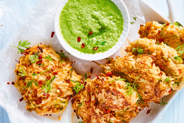Tortitas de pollo con calabaza