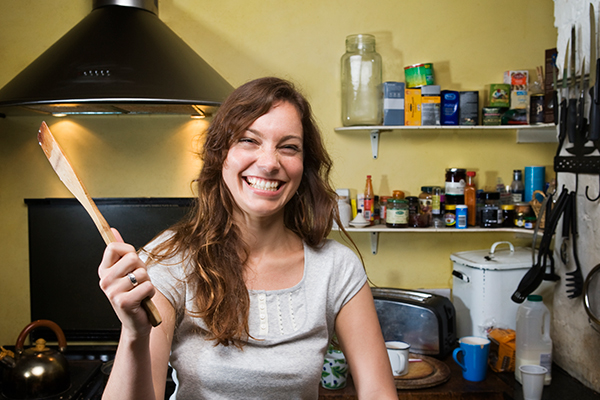 Cocinar y trabajar desde casa