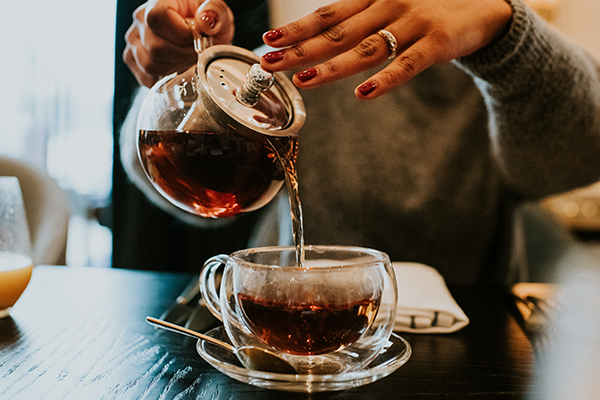 té de hojas vaporub