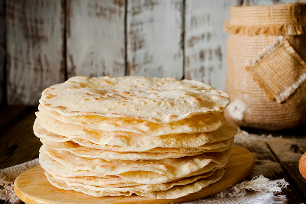 tortilla de harina calorias
