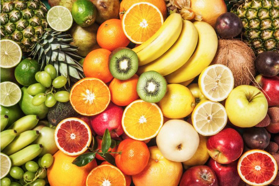 Frutas con fibra y vitamiza C