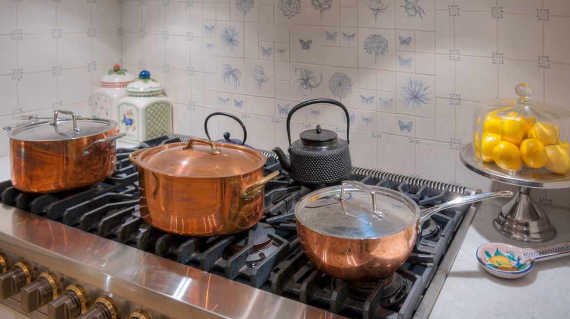 recipientes de cobre