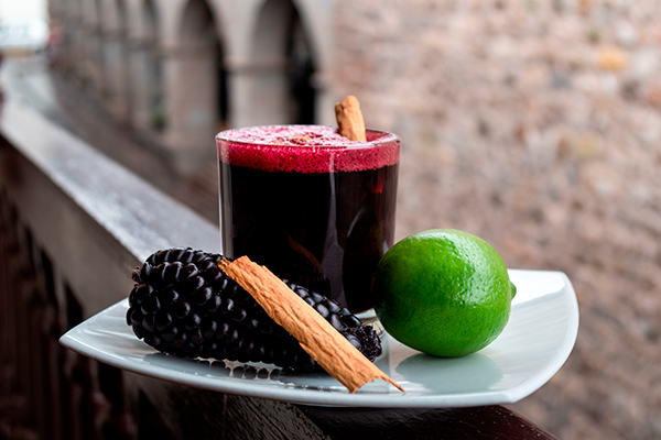 Chicha morada de maíz