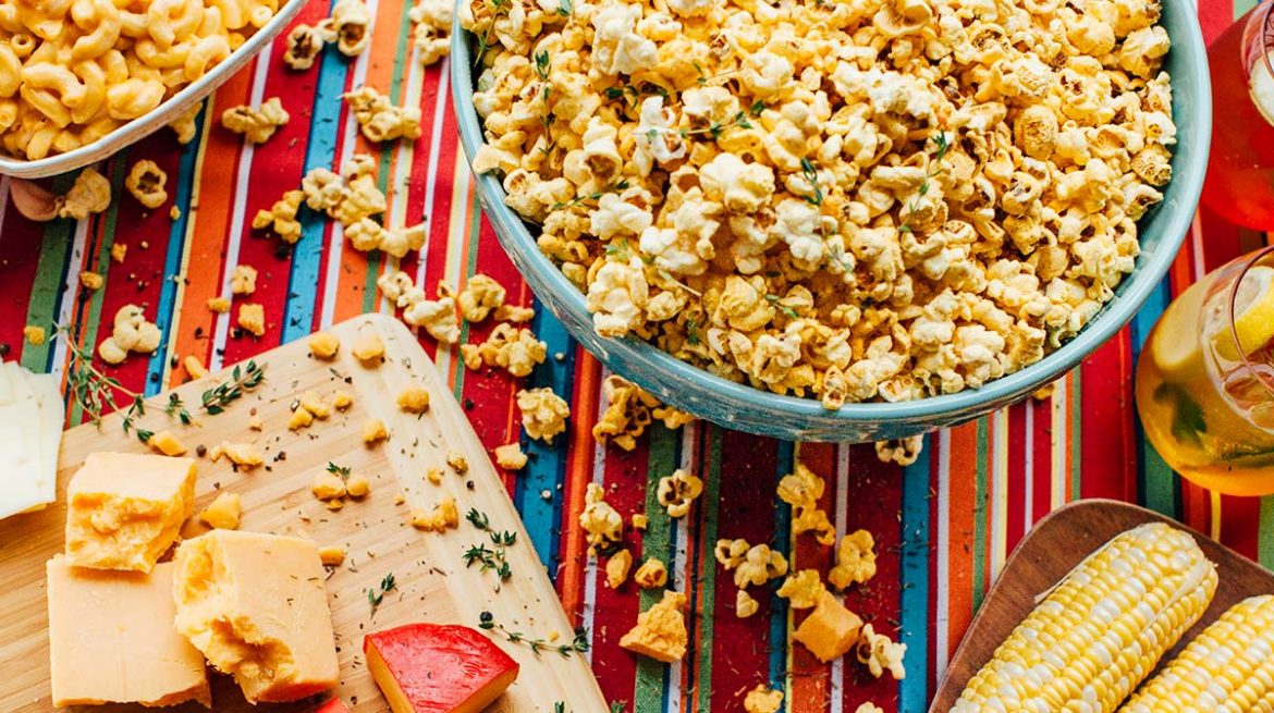 cómo hacer palomitas de maíz con queso