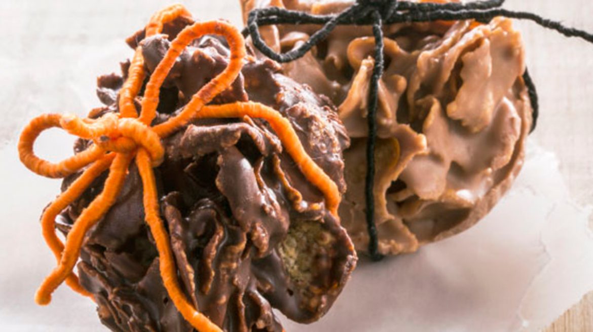 como se hacen los enjambres de cereal de chocolate