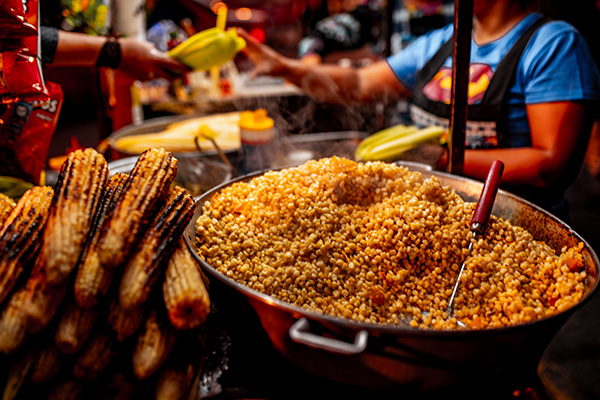 Google Maps elotes y esquites