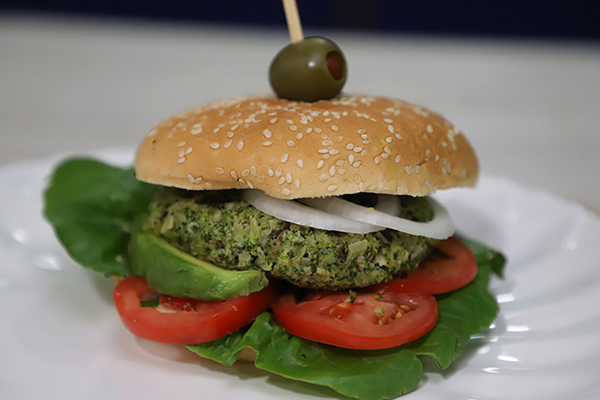 Hamburguesa de brócoli