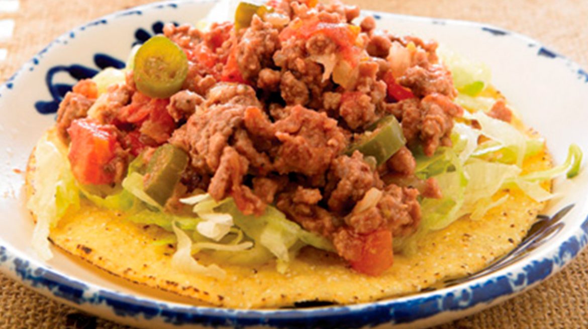 Receta de tostadas de carne de res