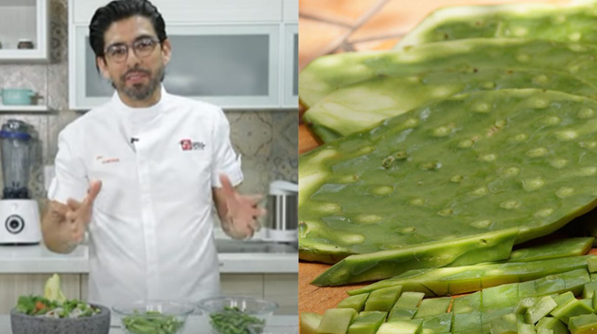 Comida con nopales más crujientes
