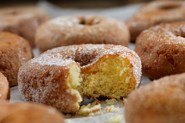 Mini donas de azúcar y canela