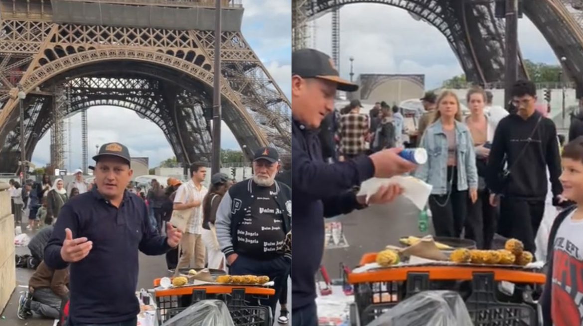Elotes en la Torre Eiffel
