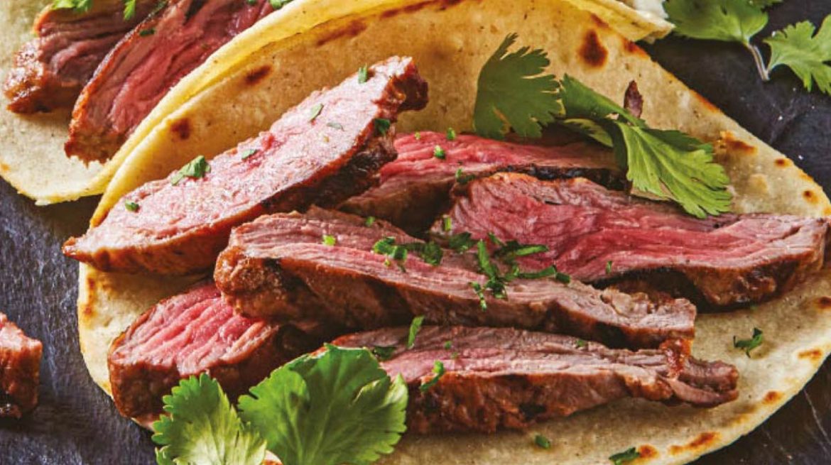 Fajitas de res marinadas