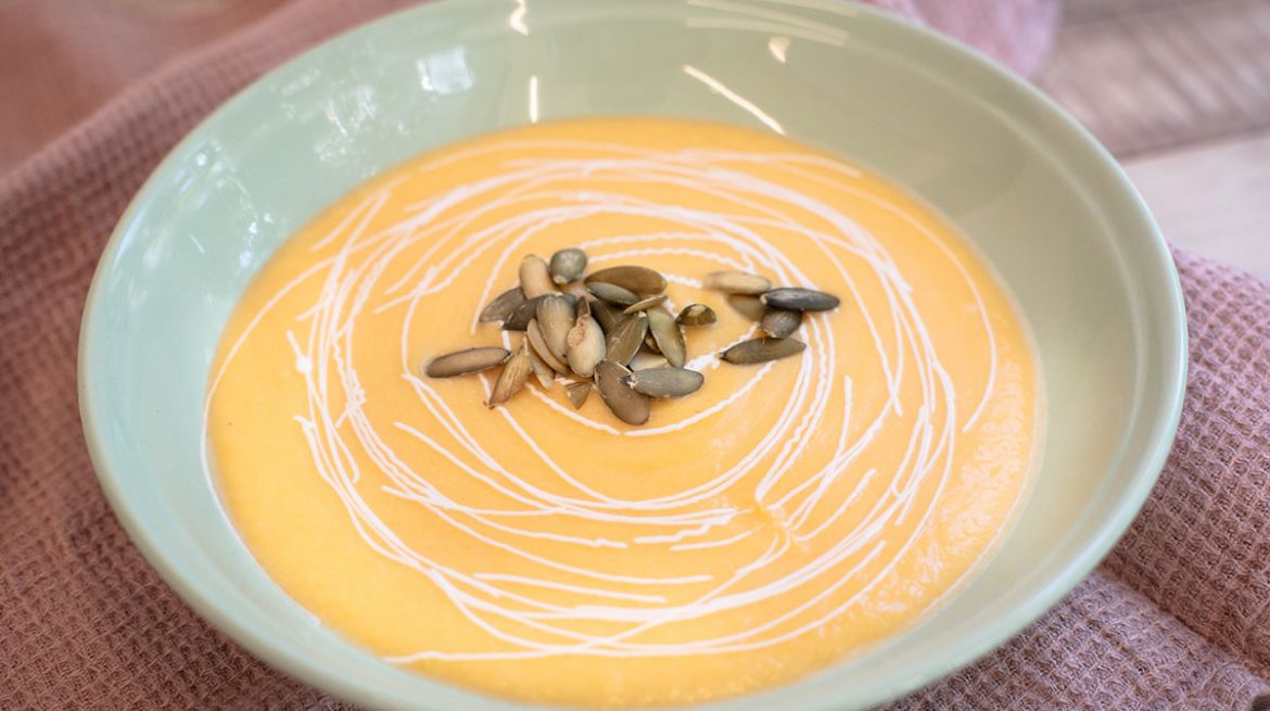 Crema de calabaza mantequilla
