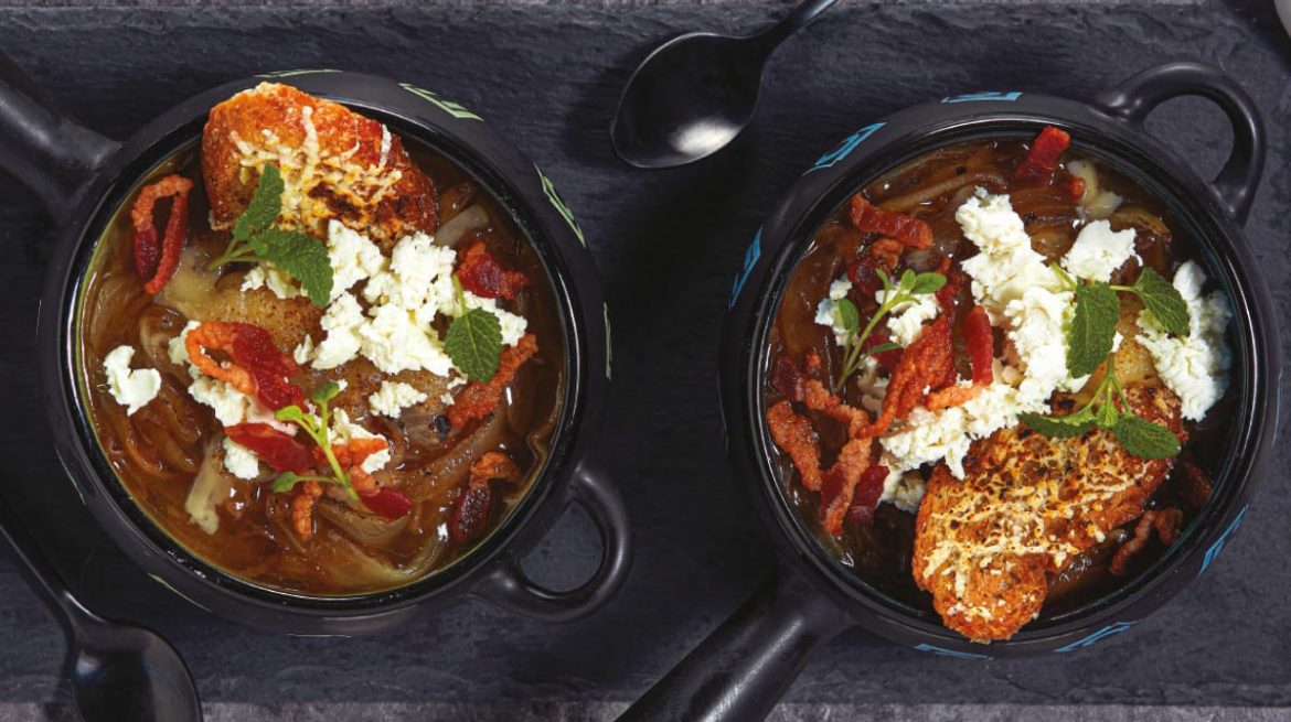 Sopa de cebolla rostizada