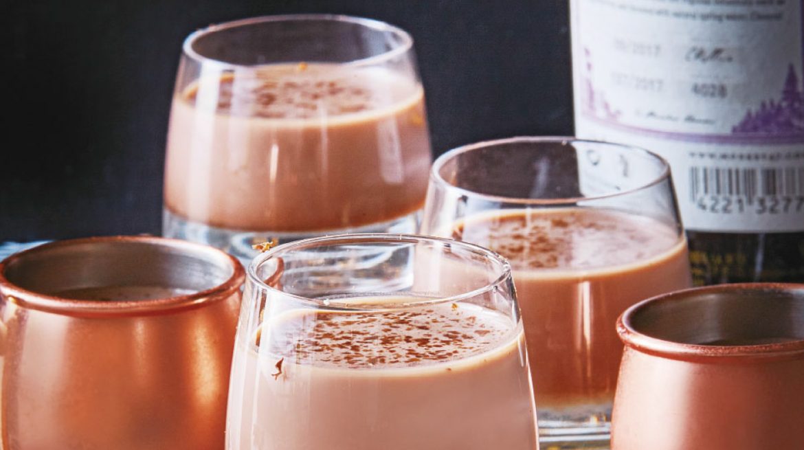 Shots de chocolate con tequila